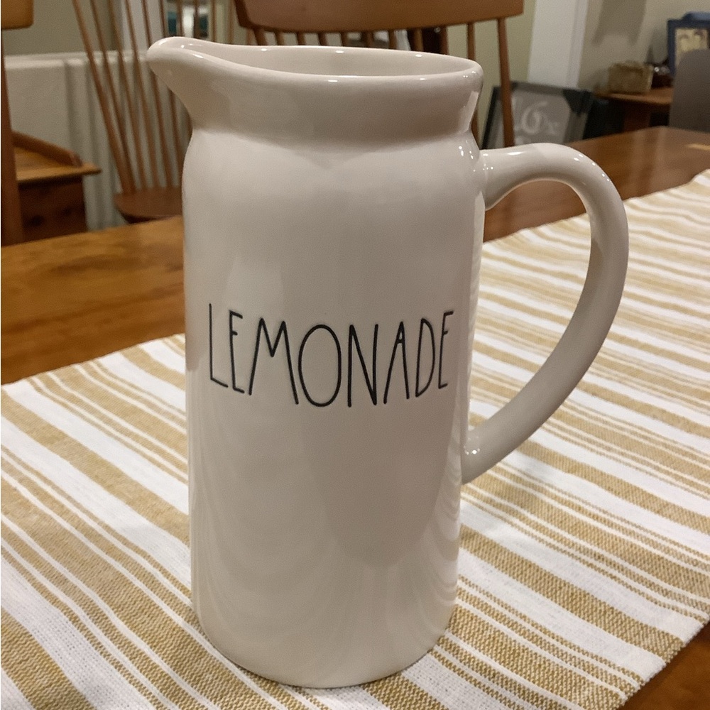 Rae Dunn White Ceramic Lemonade Pitcher